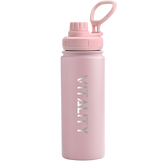 Powder Coated Water Bottle - Pink Spout